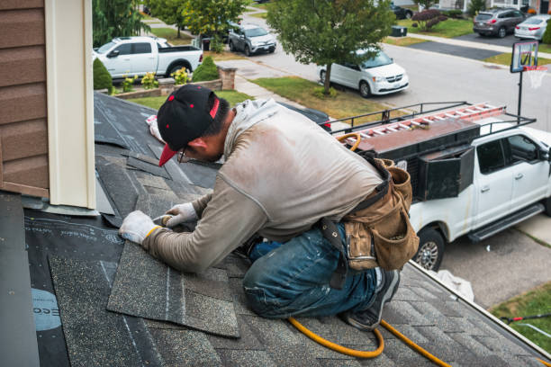 Professional Roofing technician working in Eskdale, WV